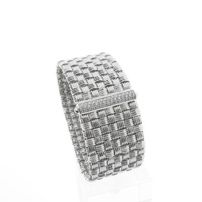 Image 1 of Roberto Coin white gold appassionata bracelet with ruby ​​and diamonds; 0.43 ct.