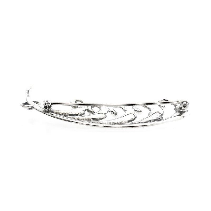 Image 5 of Silver Elegant Feather Brooch