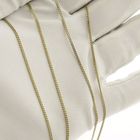 Image 8 of Gold thin gourmet link necklace | 57.5 cm