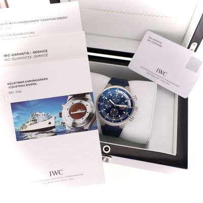 IWC Aquatimer Chronograph 'Tribute to Calypso Cousteau Divers' IW3782; Limited Edition Heren Horloge Afbeelding 2 van IWC Aquatimer Chronograph 'Tribute to Calypso Cousteau Divers' IW3782; Limited Edition Heren Horloge