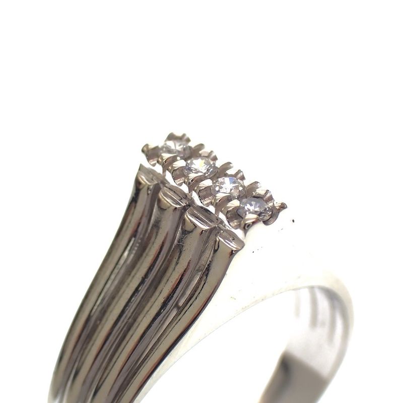 Image 3 of White gold ring with zirconia