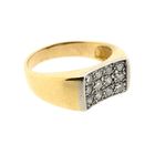 Image 7 of Gold ring with diamonds; 0.18 ct.