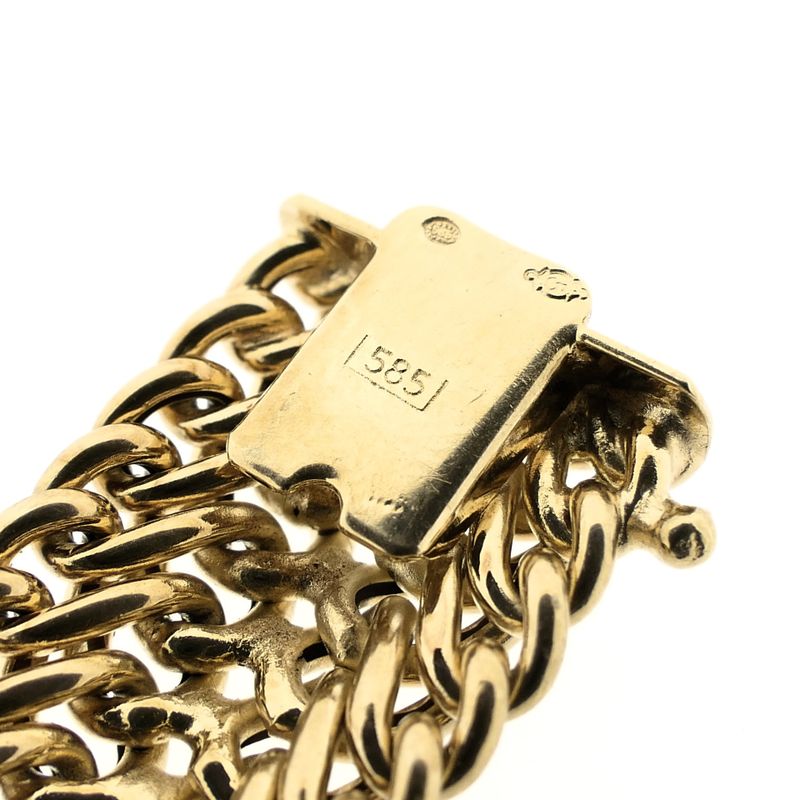Image 7 of Gold French Gourmet Link Bracelet