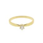 Image 5 of Gold solitaire ring with diamond | 0.11 ct.