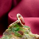 Image 2 of Gold Ring with Carnelian & Band Agate