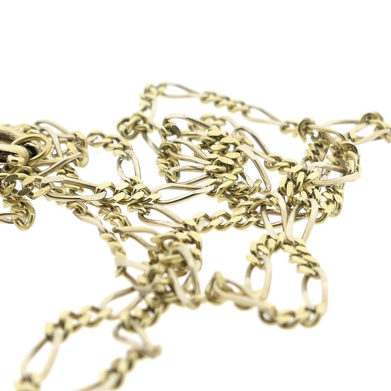 Image 7 of Two-tone gold Figaro link chain
