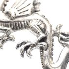 Image 3 of Silver pendant of a dragon