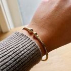 Image 9 of 14 Karat Gold Cuff Bracelet; Ø 61 mm