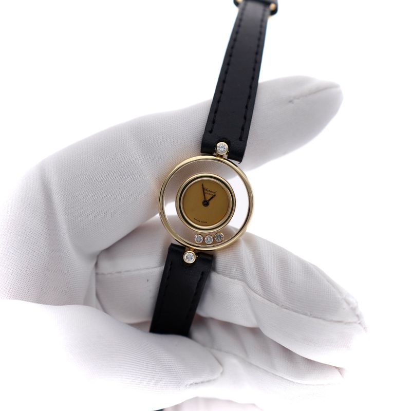 Image 5 of Chopard Happy Diamonds 4112; 18k Gold Ladies Watch