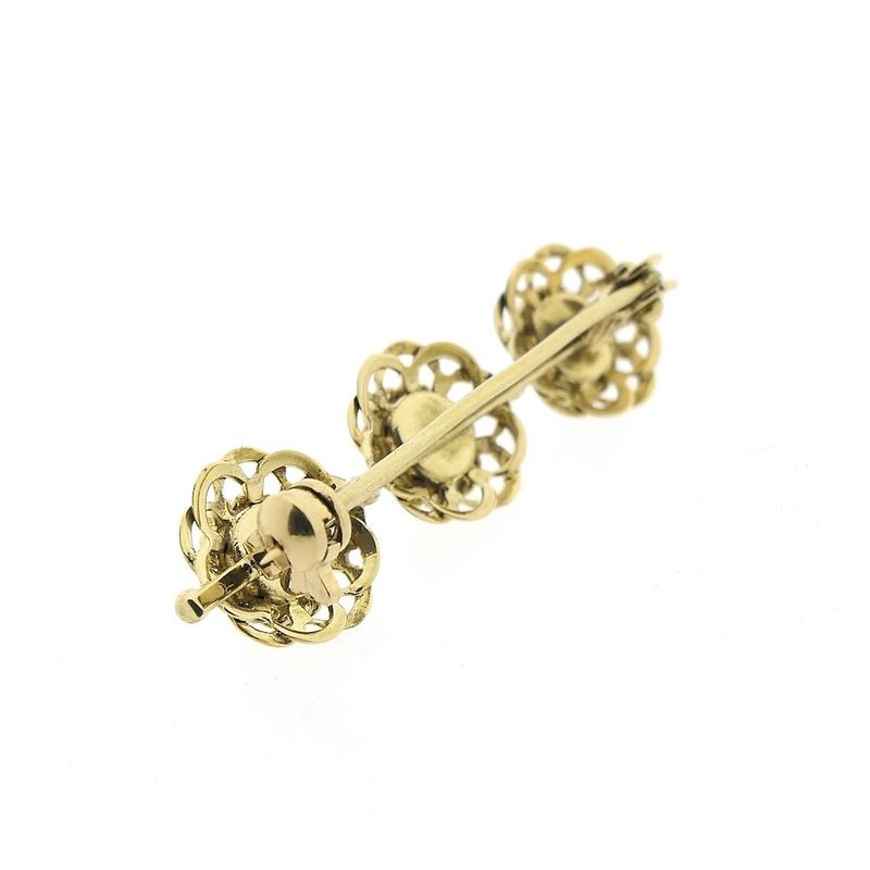 Image 5 of Antique gold brooch with garnet.