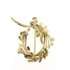 Image 5 of Vintage gold fantasy brooch with diamond 0.21 ct.