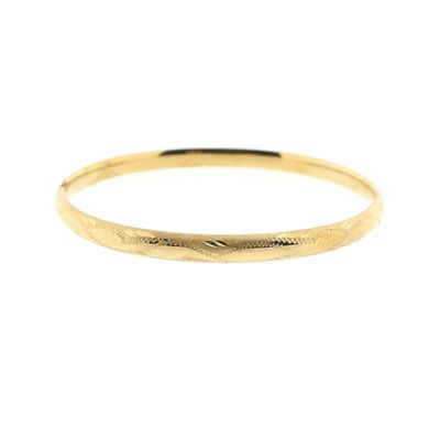 Image 1 of Golden Slave Bracelet with Engravings; Size M