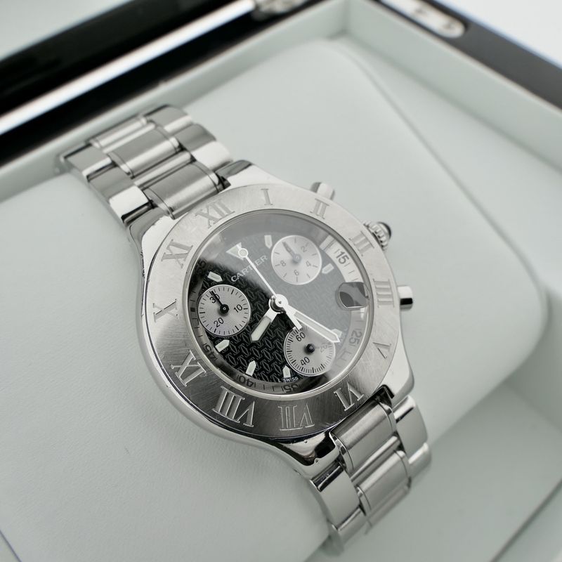 Image 14 of Cartier Chronoscaph 21 Ref. 2424; Unisex chronograph watch