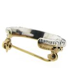 Image 8 of 9 carat brooch with sapphire and diamond; 0.34 ct.