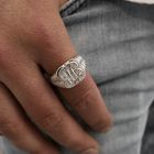 Image 7 of Silver men's ring with dollar sign
