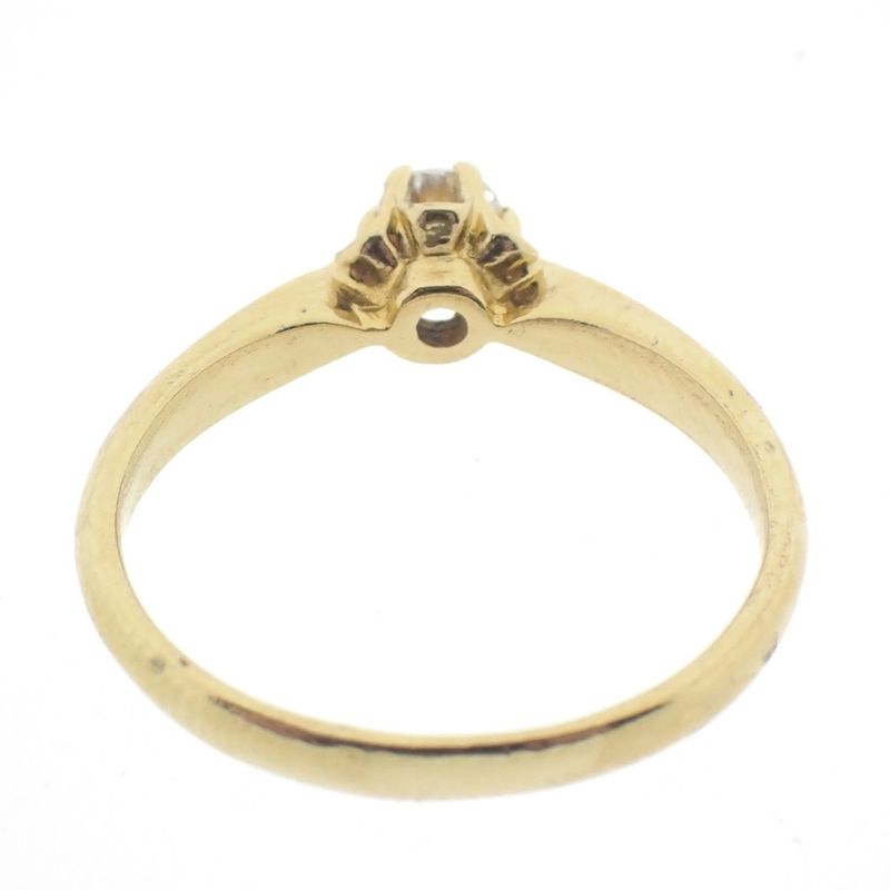 Image 8 of Gold solitaire ring with diamond; 0.17 ct.