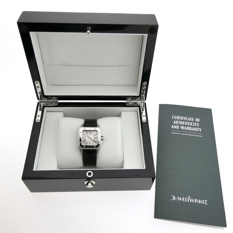 Image 4 of Cartier Santos 100 'Medium' Automatic 2878; Unisex watch