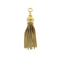 Antique gold pendant with tassels
