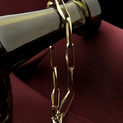 Gold closed for ever bracelet | 20 cm Image 2 of Gold closed for ever bracelet | 20 cm