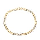 Image 1 of Two-tone gold fantasy link bracelet | 21.5 cm