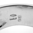 Image 9 of Leo Pizzo white gold ring with white and black diamonds; 0.84 ct.