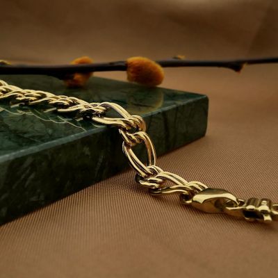 Image 2 of Gold flat Prince of Wales bracelet