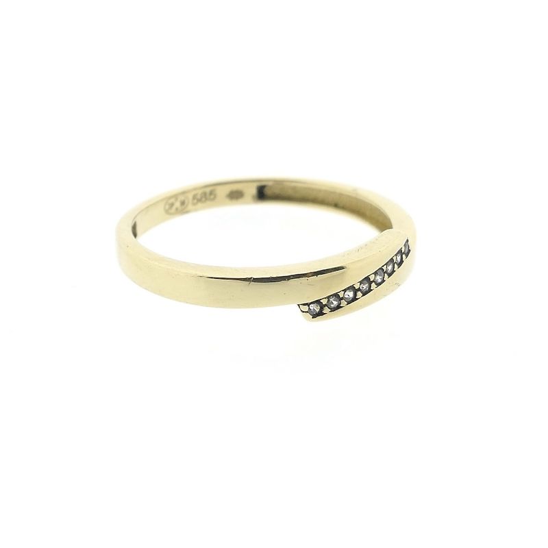 Image 3 of Vintage gold ring with zirconia