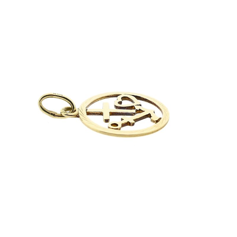 Image 7 of Gold Pendant; Faith, Hope, Love