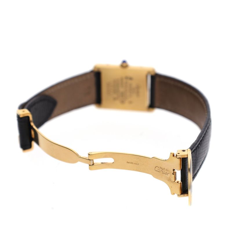 Image 12 of Cartier Tank Vermeil 'Large' 590005; Vintage Watch