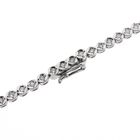 Image 6 of 18K white gold tennis necklace with 3.00 ct. diamonds | 42 cm