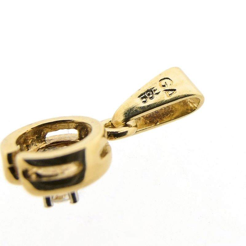 Image 10 of Gold pendant with diamond | 0.03 ct.