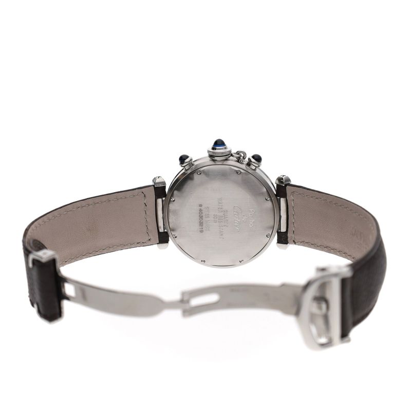 Afbeelding 17 van Cartier Pasha Chronograph 1050 / W31004H3; Unisex Horloge