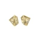 Image 7 of Two-tone gold stud earrings
