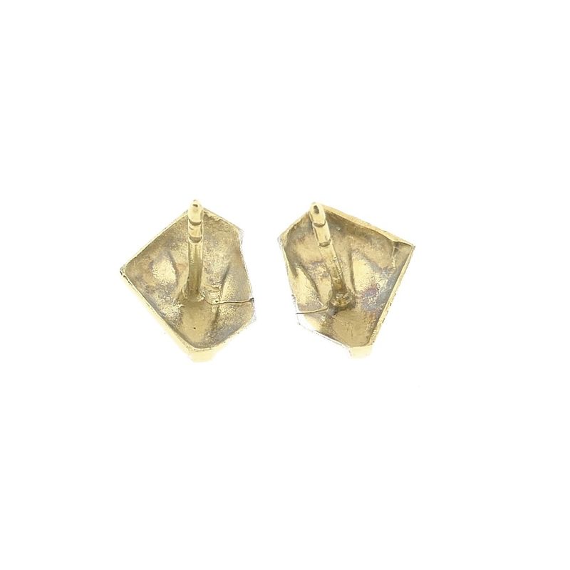Image 7 of Two-tone gold stud earrings