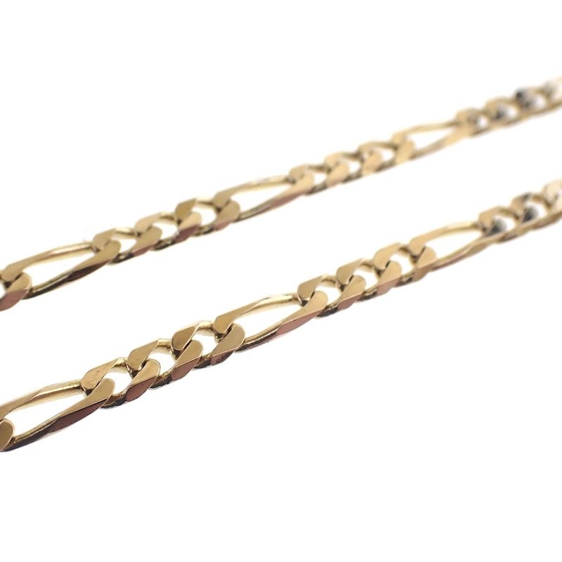Image 5 of Gold long Figaro link chain