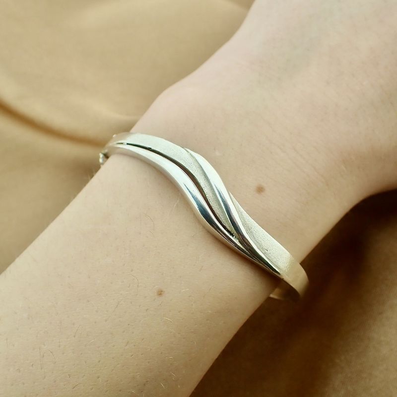Image 3 of Silver fantasy slave bracelet | Ø 58 mm