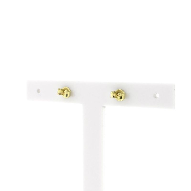 Image 4 of Gold square stud earrings