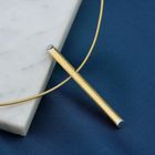 Image 2 of Gold Niessing necklace with diamond; 0.05 ct.