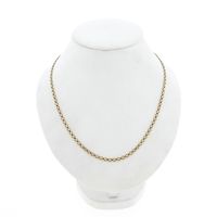 Gouden fantasie/ankerschakel ketting