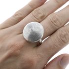Image 6 of Silver ring with spiral