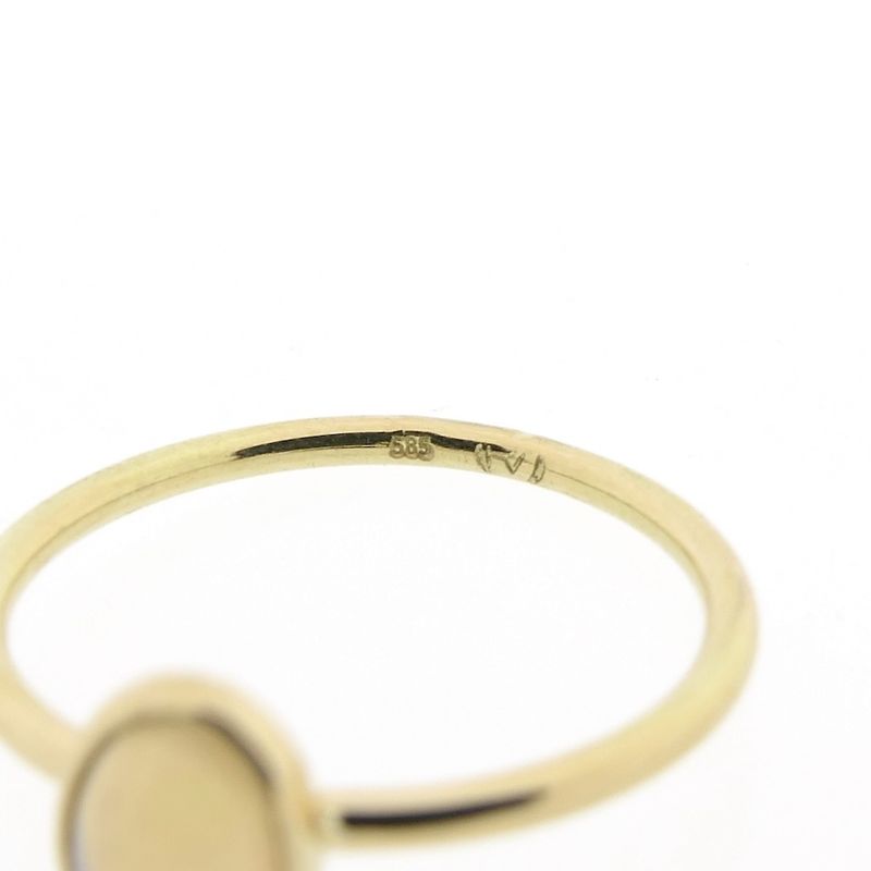 Image 6 of Gold ring with precious opal