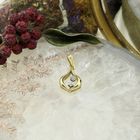 Image 2 of 18K Gold subtle pendant with diamond | 0.02 ct.