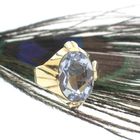 Image 7 of Vintage gold ring with aquamarine