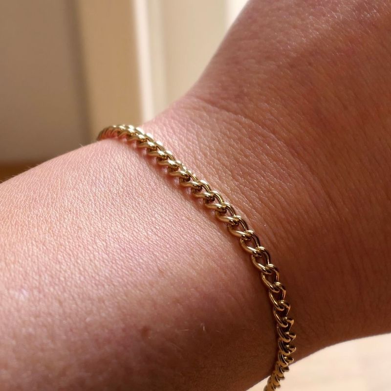 Image 7 of Gold Gourmet Link Bracelet