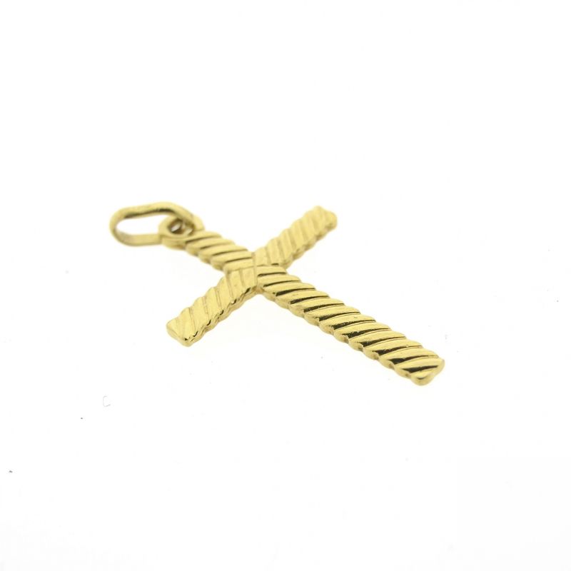 Image 3 of 18 carat gold pendant of a cross