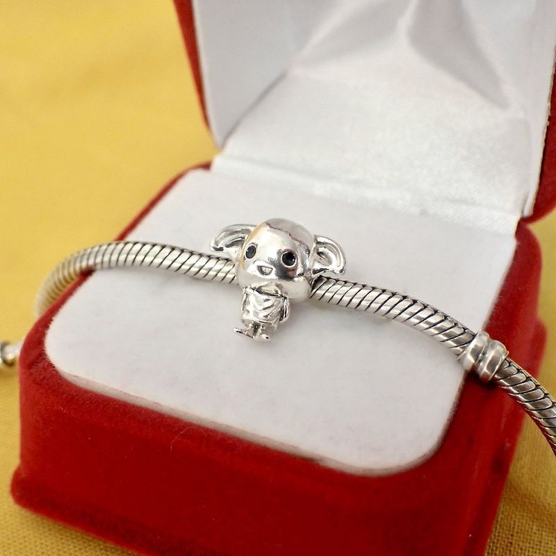 Image 2 of Pandora x Harry Potter charm; Silver; Dobby the free elf
