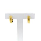 Image 1 of Gold hinged hoop earrings; Ø 14.5 mm