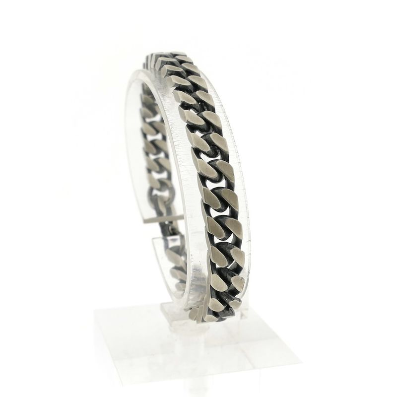 Image 2 of Silver gourmet link bracelet