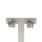 Image 1 of Two-tone gold AL CORO earrings with 0.50 ct. diamonds.