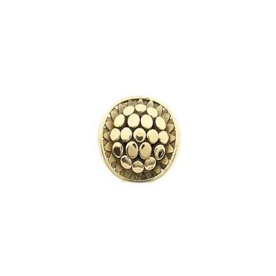 Vintage gouden schuifhanger met organisch patroon Afbeelding 1 van Vintage gouden schuifhanger met organisch patroon
